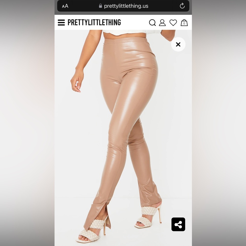 Pretty Little Thing Split Hem Trousers/Pants